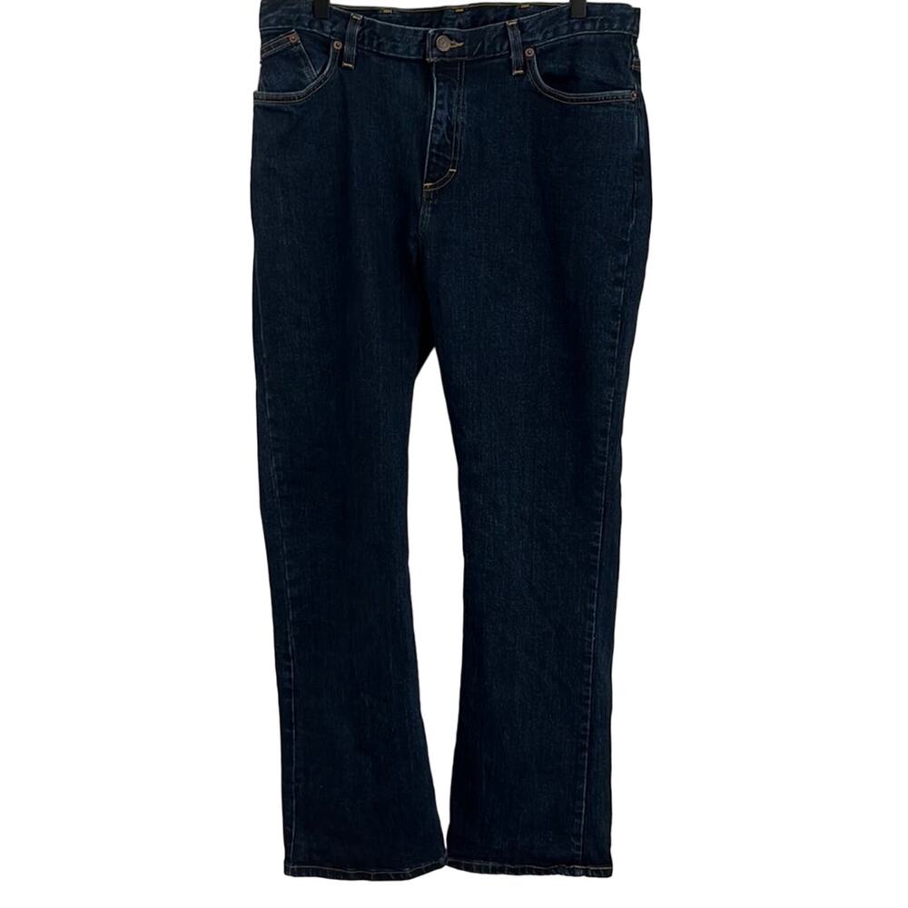 Vintage Womens Bootcut Jeans 34x30 High Rise Dark Wash Flare Denim USA MADE